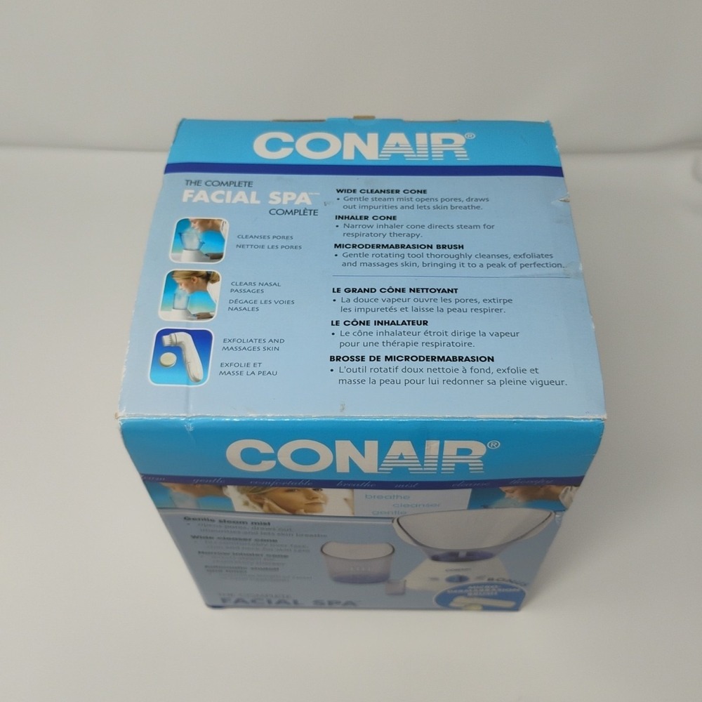 Conair Facial Spa Model FS4RC Steam Mist‎ Pore Cleanser Microdermabrasion Brush - Picture 12 of 14